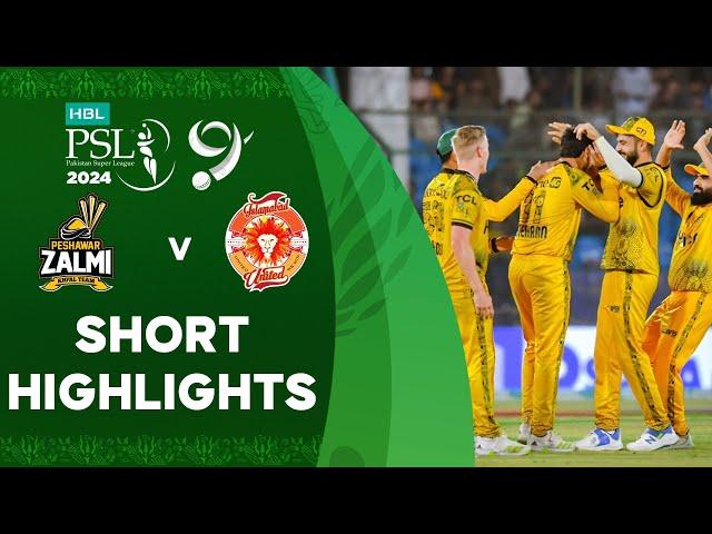 Short Highlights | Peshawar Zalmi vs Islamabad United | Match 33 | HBL PSL 9 | M1Z2U