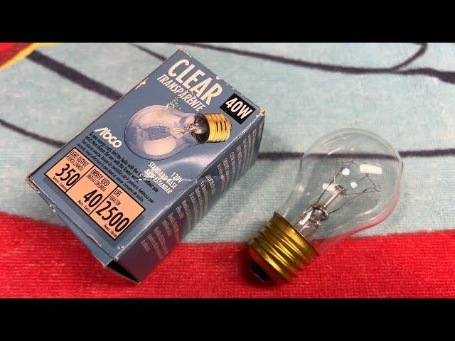 ABCO A15 40watt Clear Appliance Light Bulb