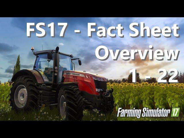 FS 17 - Fact Sheet Overview