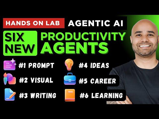 Master All 6 New Microsoft 365 Copilot Agents | Boost Your Productivity in One Video