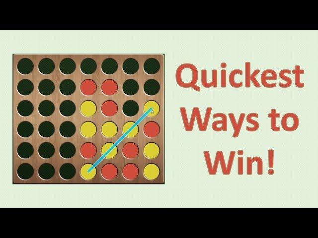 Quickest Ways to Win at Connect 4!