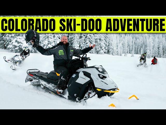 FIRST TIME RIDING A SNOWMOBILE IN THE BACK COUNTRY!