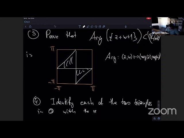 Grigory Mikhalkin | Lecture 1: Area Considerations in Real Alg. Geometry (GGTI Online Seminars-2021)