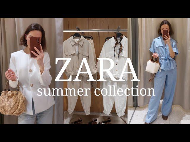 Летняя коллекция ZARA, натуральные ткани, обзор новинок и примерка 