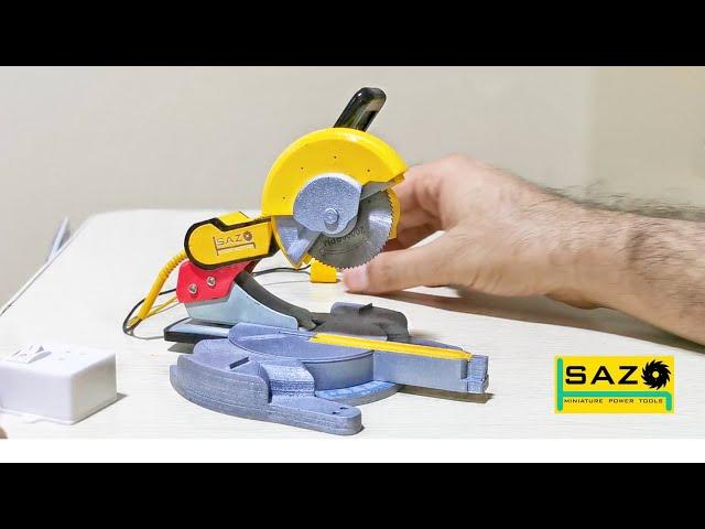 Miniature Mitre Saw Model Metal  Blade DIY - SAZO tools world smallest power tools  DeWalt, Makita