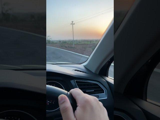 POV sunset drive | Cruising in the Volkswagen Tiguan on some beautiful roads and a sunset #shorts