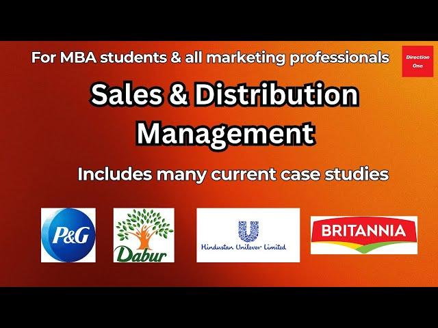 Course Intro - Sales and Distribution Management | Marketing 101 | Marketing Cases