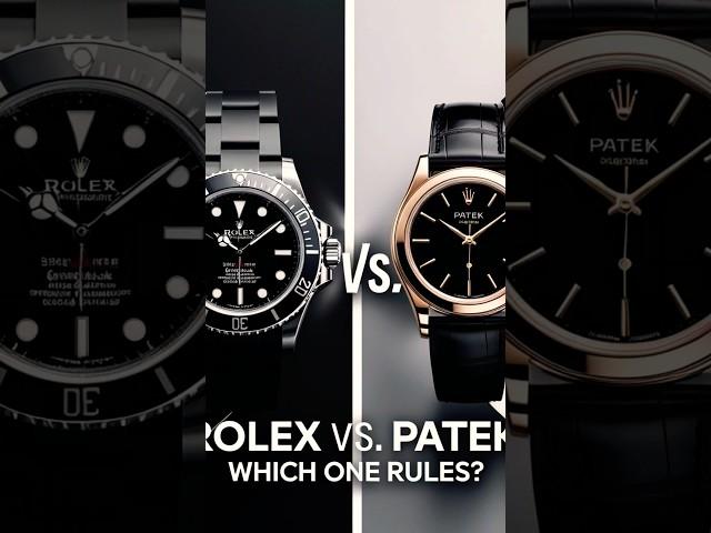 "Rolex  Patek: Which One Rules?"#luxurylifestyl #luxurywatch #patekphilippe #rolexsubmariner #shor