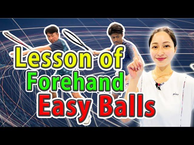 [Tennis] How to Hit Easy Balls on the Forehand. ATP Pro's Lesson for the Powerful Forehand.