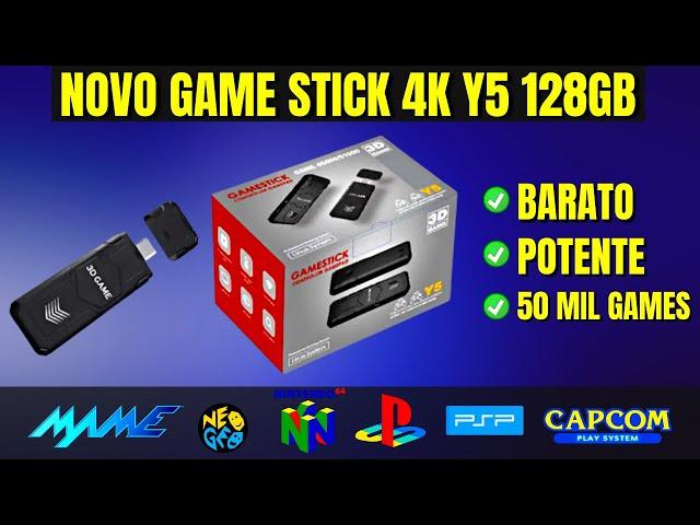 Game Stick 4K Y5 do AliExpress Barato e Cheio de Jogos