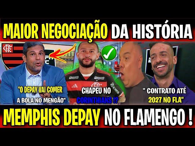 CHAPÉU NO CORINTHIANS!? MAIOR NEGOCIAÇÃO DA HISTÓRIA NO MENGÃO! MEMPHIS DEPAY NO FLAMENGO