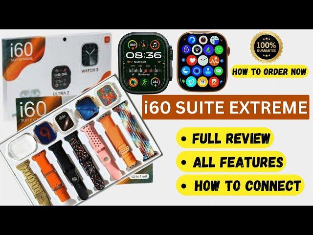 How to Connect i60 ultra suite Smartwatch to your Phone || Full Review