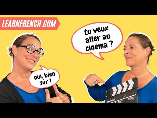 Improve your everyday French listening skills with REAL French Conversations  | Aller au cinéma 