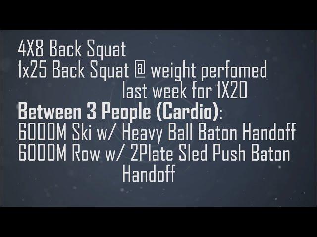SQUATS, HEAVY BALLS, AND SKI WORKOUT - CORE BLEND - 5/13