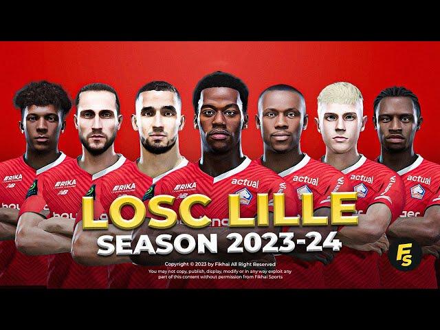 LOSC Lille Facepack Season 2023/24 - Sider and Cpk - Football Life 2024 and PES 2021