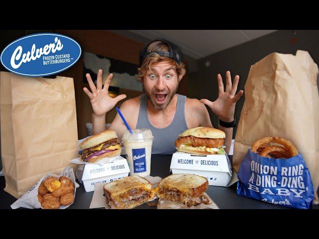 Erik's FIRST Time Eating Culvers Fast Food!