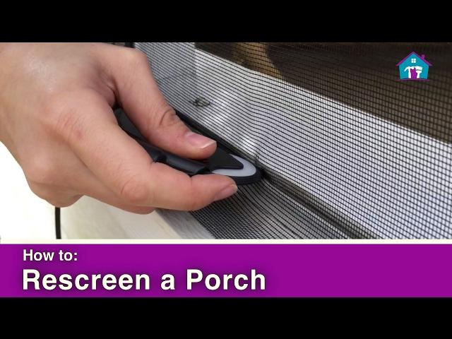 How to Rescreen a Porch