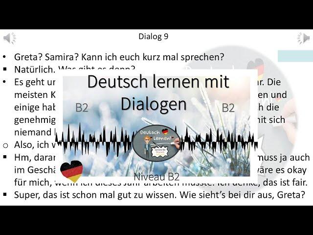 Dialoge B2 | Deutsch lernen durch Hören | 8 |