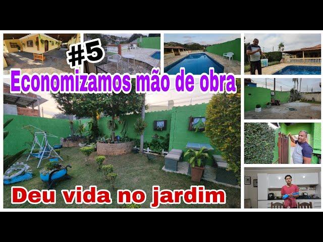 vlog/começamos a limpeza/Pintamos o jardim e portão /ainda temos muitos trabalhos