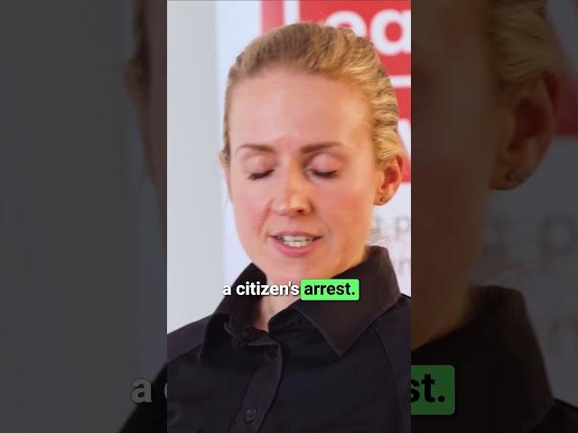 How to make a citizens arrest | #security #securityguard #doorsupervisor #shorts #arrest