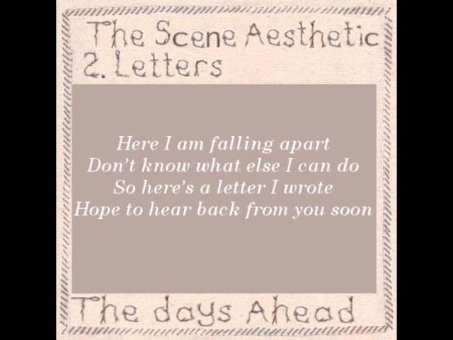 The Scene Aesthetic - Letters lyrics