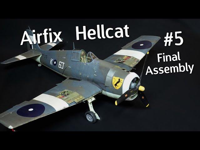 Supersize 1/24 Airfix Grumman F6F-5 Hellcat Build & Review! Final Assembly - Part 5