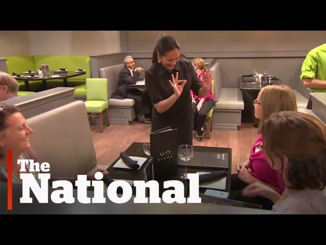 New restaurant staffed with deaf waiters