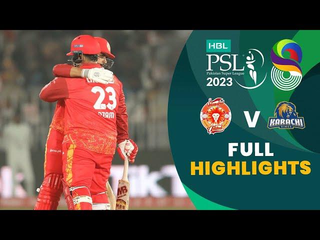 Full Highlights | Islamabad United vs Karachi Kings | Match 19 | HBL PSL 8 | MI2T