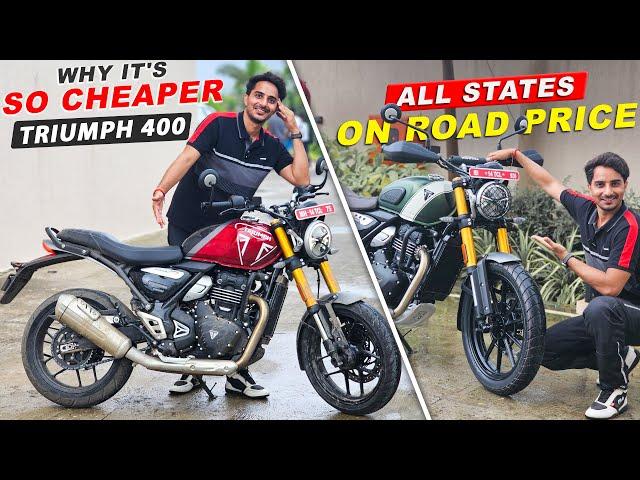 Triumph Speed 400 : On Road Price in All States | Why it's So Cheaper ?? Scam or Truth ??