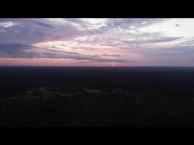 Drone Footage : SunRise Zandverstuiving Hulshorst Netherlands (Harderwijk Area)