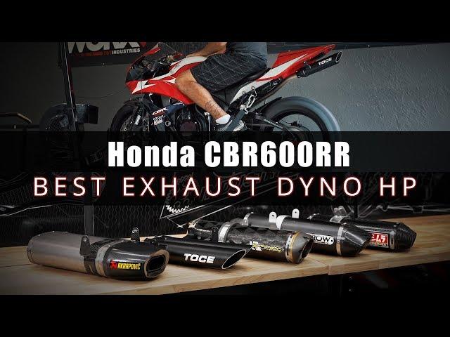 Honda CBR600RR Exhaust Dyno HP Comparison: Toce, Akrapovic, Two Brothers, Arrow, Yoshimura, Stock