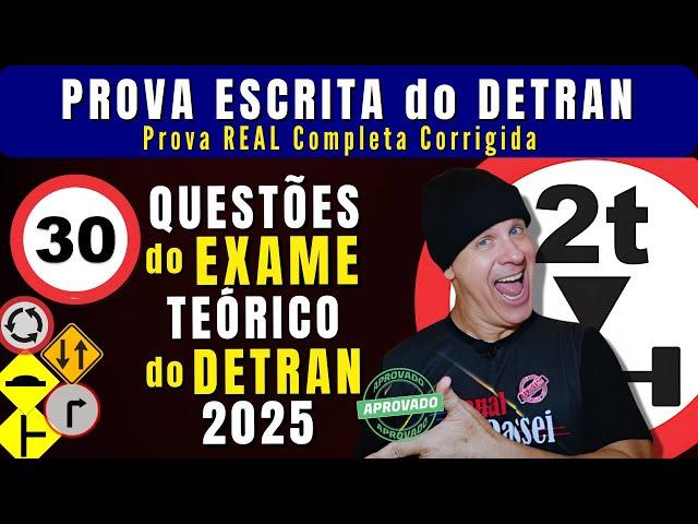 DETRAN EXAM 2025. DETRAN TRAFFIC LEGISLATION 2025. DETRAN TEST 2025 SIMULATION.