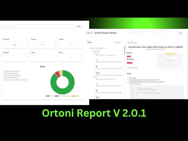 Ortoni Report | Version 2.0.1 | Ortoni Report CLI