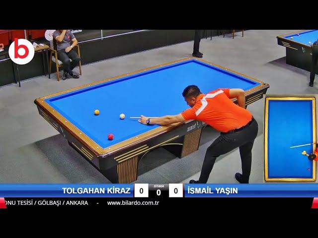 TOLGAHAN KİRAZ vs İSMAİL YAŞIN | 3 Cushion Billiards Championship STAGE 1 - A - 2024 ANKARA 당구