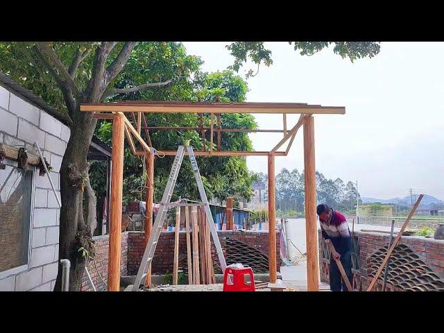 The construction of the village yard is almost done. 2025 Refueling# Rural Reconstruction Courtyard