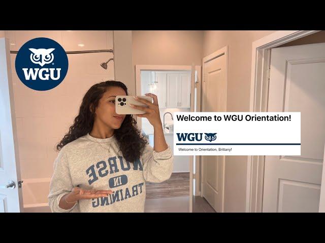 WGU Nursing Program (Pre-Licensure) Orientation