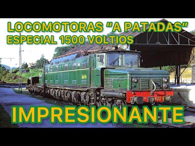 Reportaje de TRENES Españoles  FERROCARRIL ESPAÑOL LOCOMOTORAS eléctricas Renfe R04