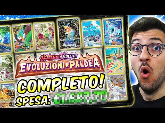 COMPLETO il MASTERSET più GRANDE di SCARLATTO e VIOLETTO - Evoluzioni a Paldea - Carte Pokemon