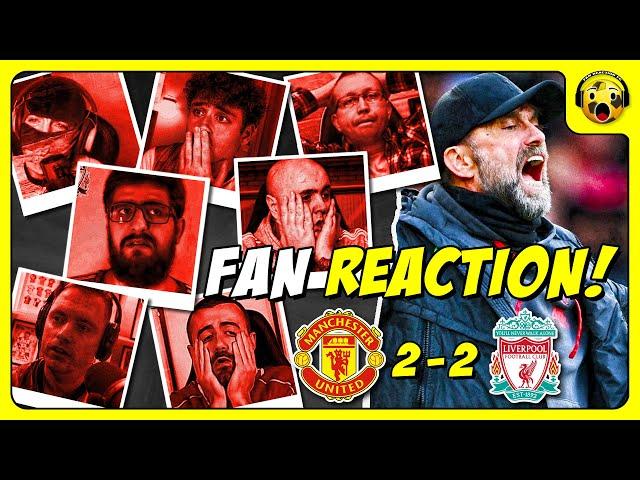Liverpool Fans FURIOUS Reactions to Man Utd 2-2 Liverpool | PREMIER LEAGUE