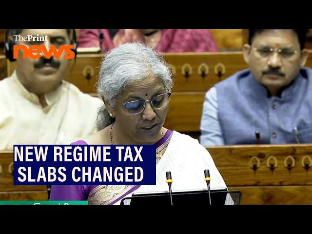 New regime tax slabs changed in Budget 2024: Watch what Finance Minister Nirmala Sitharaman said