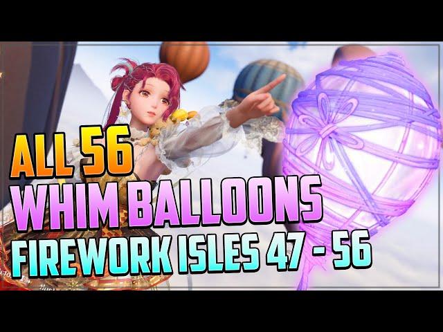 ALL 56 Whim Balloons Locations | Firework Isles 47 - 56 | Infinity Nikki 1.2