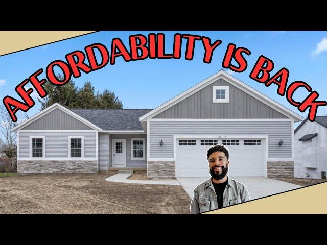 Most BUDGET FRIENDLY New House Tour Near Grand Rapids MI | New Construction Homes | Meadow Lake