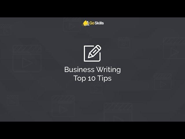 Business Writing Top 10 Tips with Faith Watson