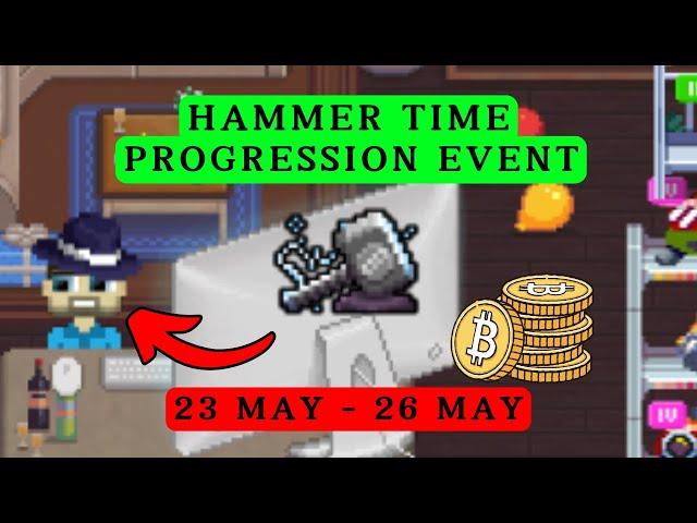 Rollercoin Hammer Time Progression Event