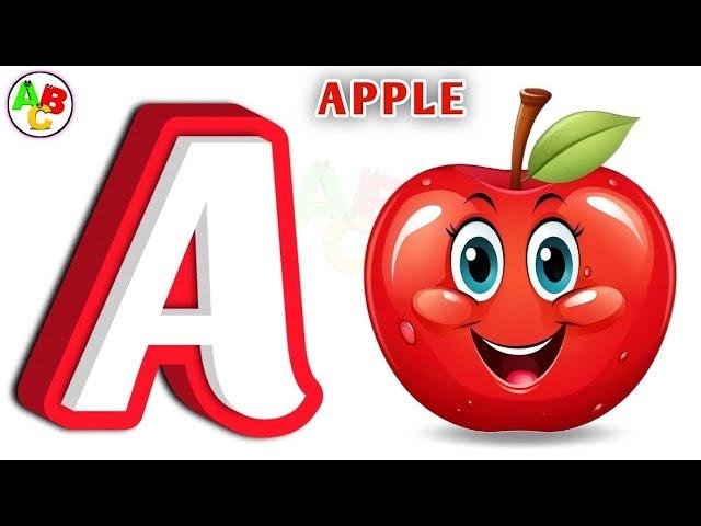 ABC Phonics Song: Fun Alphabet Sounds & Phonics Rhyming Words for Early Learning"|| A For Apple |