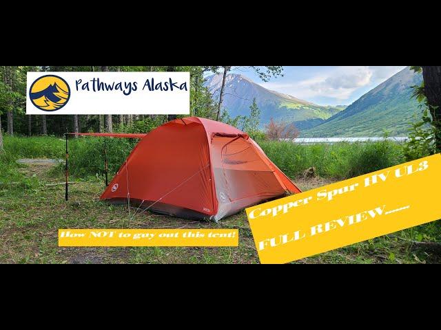 Big Agnes Copper Spur HV UL3 FULL REVIEW and how NOT to guy out the tent