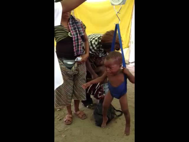 Two-year old Domingo gets a check-up