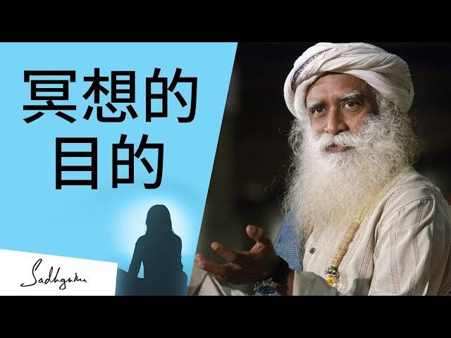 萨古鲁 Sadhguru | 为什么要打坐？为什么要冥想？ | 冥想的目的是什么？