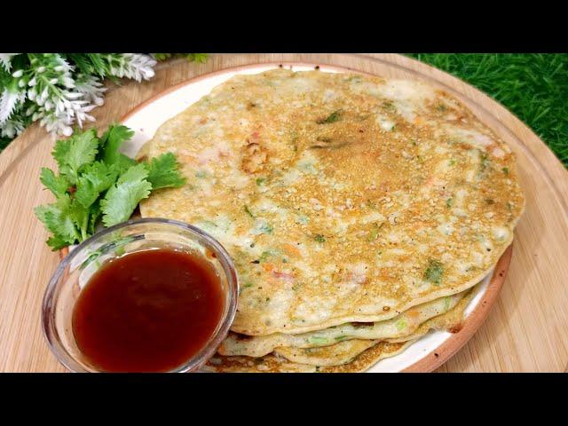 10 Minutes Potato Breakfast Recipe | Potato Crepe | Easy Potato Vegetables Breakfast Recipe