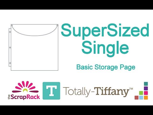 SuperSized Single Basic Storage Page for The ScrapRack